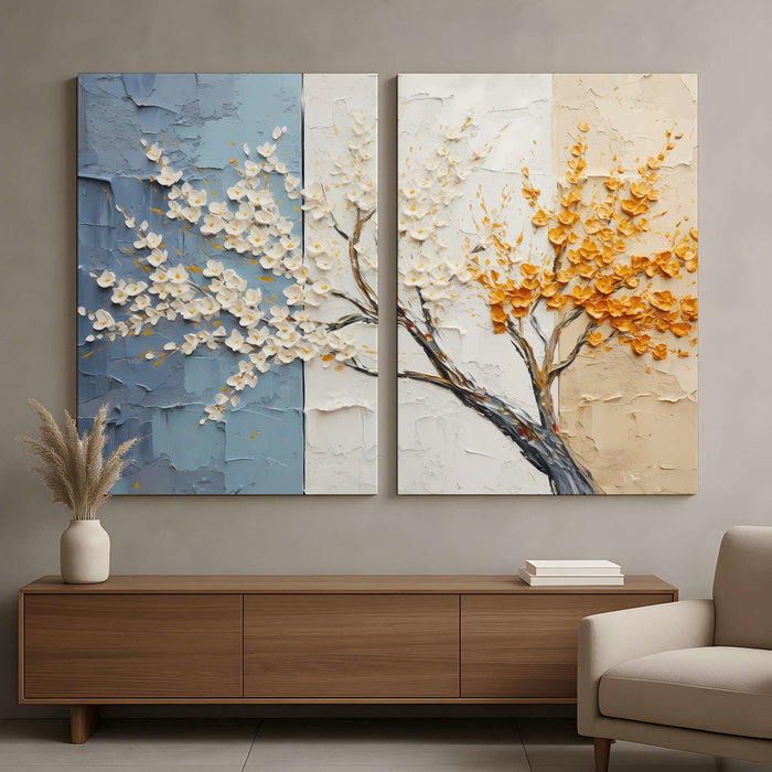Wallity DEV8 Conjunto de Pinturas Decorativas en Lienzo (2 Piezas) Wallity DEV8 Conjunto de Pinturas Decorativas en Lienzo (2 Piezas)